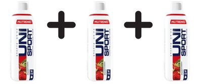 3 x Nutrend Unisport, Wild Strawberry - 1000 ml