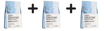 3 x OstroVit 100% Creatine Monohydrate, Natural - 1000g