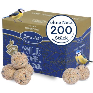 200 Stk. Lyra Pet® Premium Meisenknödel ohne Netz à 85 g - Wählen Sie