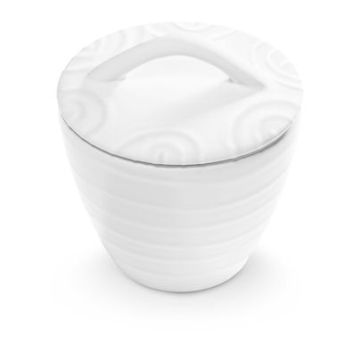 Gmundner Keramik Weißgeflammt Sucrier Gourmet (Ø 9cm)