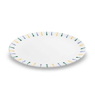 Gmundner Keramik Buntgeflammt, Plateau ovale (33x26cm)