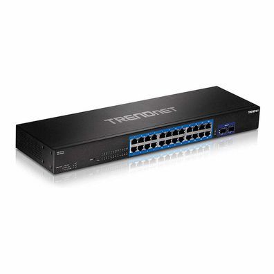 TRENDnet 24-Port Gigabit Switch with 2 x 10G SFP+ Slots