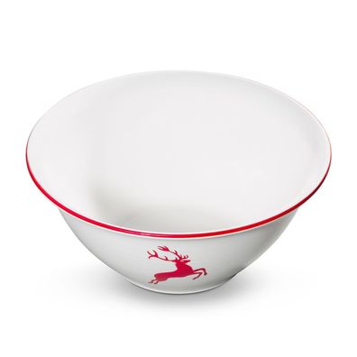 Gmundner Keramik Rubinroter Hirsch, Saladier (Ø 33cm)