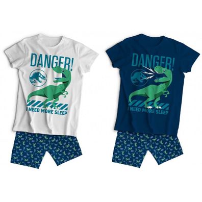Jurassic World Kinder Schlafanzug Set Kurzarm Baumwolle Sommer Pyjama Set 2 Teilig