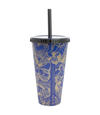 Harry Potter Trinkbecher 790 ml mit Strohhalm Magic Mayhem