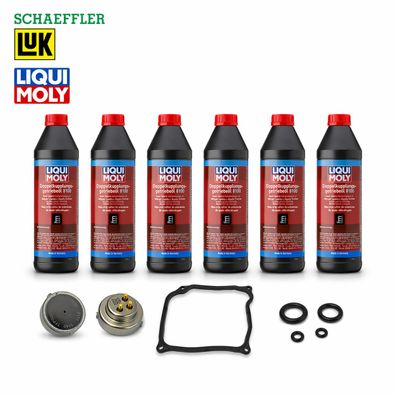 2 LUK Drucksensor + 6L Liqui Moly Öl für DSG 7 Gang Automatik DQ500 DQ380 DQ381