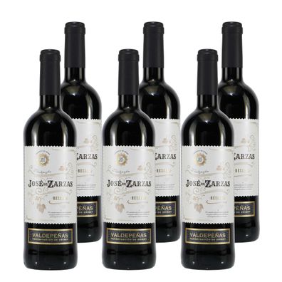 Jose de Zarzas Valdepeñas Reserva -trocken- (6 x 0,75L)