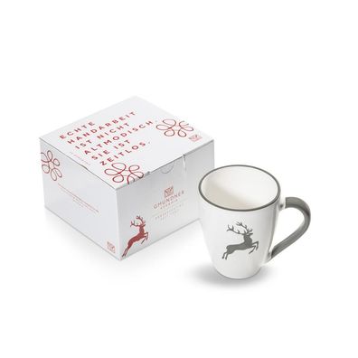 Gmundner Keramik Grauer Hirsch, Tasse à déjeuner Max (0,3 L)