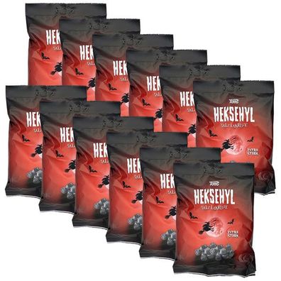 Toms Heksehyl Salzlakritze, extra stark 12x 140g