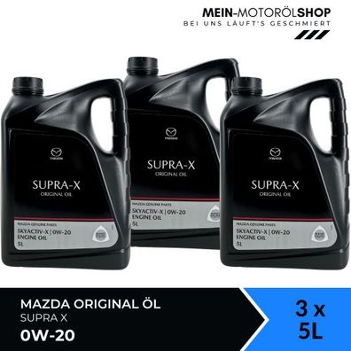 Mazda Original Oil SUPRA X 0W-20 3x5 Liter