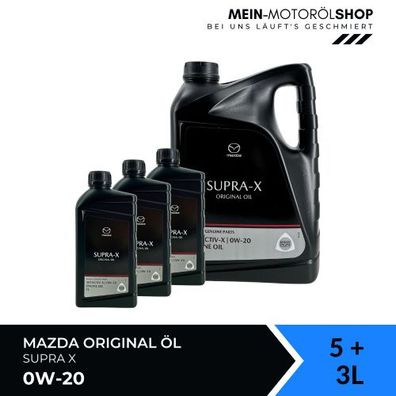 Mazda Original Oil SUPRA X 0W-20 5 + 3 Liter