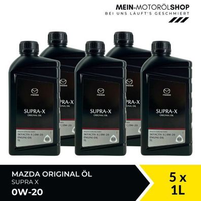 Mazda Original Oil SUPRA X 0W-20 5x1 Liter
