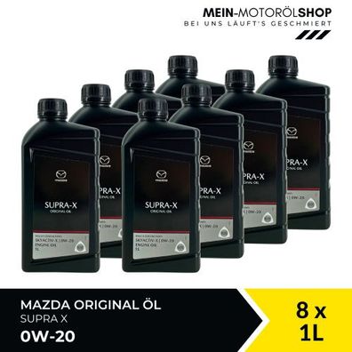 Mazda Original Oil SUPRA X 0W-20 8x1 Liter
