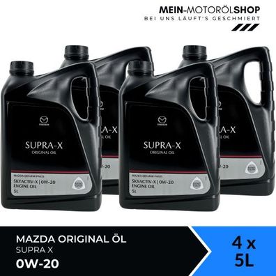 Mazda Original Oil SUPRA X 0W-20 4x5 Liter