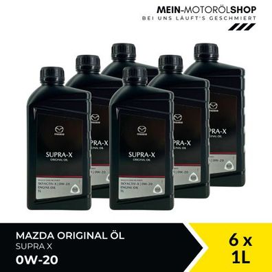 Mazda Original Oil SUPRA X 0W-20 6x1 Liter