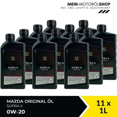 Mazda Original Oil SUPRA X 0W-20 11x1 Liter