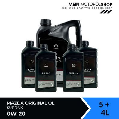 Mazda Original Oil SUPRA X 0W-20 5 + 4 Liter