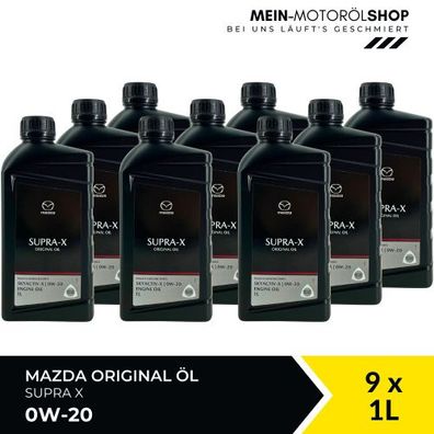 Mazda Original Oil SUPRA X 0W-20 9x1 Liter