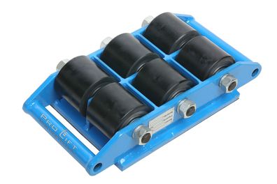 8t Panzerrollen, Transportfahrwerk starr, mit Gummiauflage, CT-6, 00739