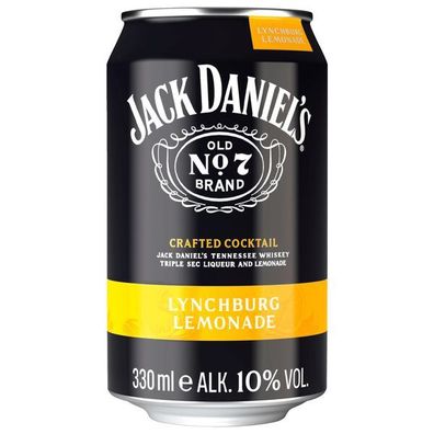 Jack Daniel´s Lynchburg Lemonade 10 vol. No. 7 0,33L Dose, 12er Pack (12x0,33L)