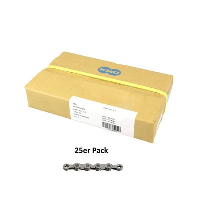 KMC Kette X11, 11-fach, 118 Glieder, grey, VE 25 Stück Werkstattpackung