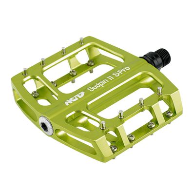 NC-17 Plattformpedal Sudpin II S-Pro CNC, Alu, Präzisionslager, grün