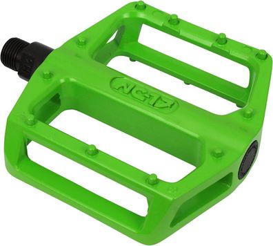 NC-17 Plattformpedal STD Zero Pro, Alu, molded Pins, Kugellager, grün