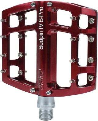 NC-17 Plattformpedal Sudpin IV S-Pro CNC, Alu, Präzisionslager, rot