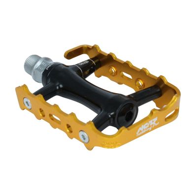 NC-17 Plattformpedal Trekking Pro, Alu, Präzisionslager, schwarz-gold