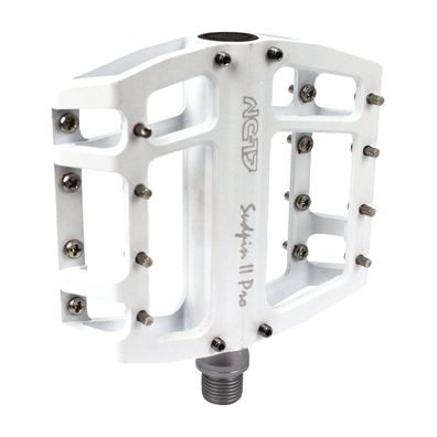 NC-17 Plattformpedal Sudpin II Pro CNC, Alu, Kugellager, weiss