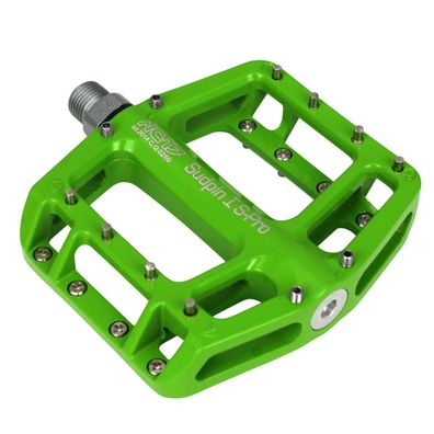 NC-17 Plattformpedal Sudpin I S-Pro, Alu, Präzisionslager, grün