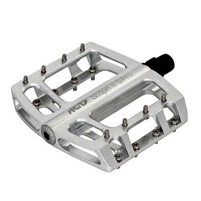 NC-17 Plattformpedal Sudpin II S-Pro CNC, Alu, Präzisionslager, silber poliert