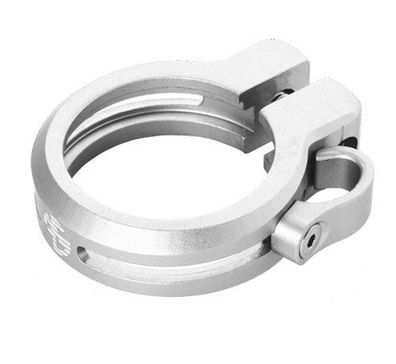 NC-17 Sattelklemme 34,9mm, inkl. Kabelführung, silber