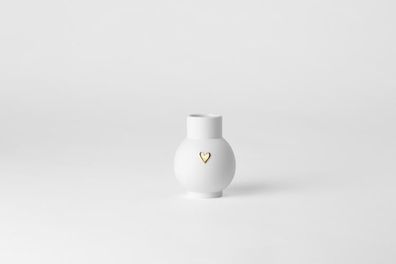 Räder Mini Kugelvase Herz Gold, 9cm 1 St