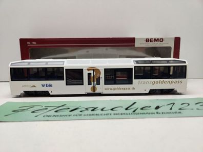 BEMO H0m DC 3299 301 Niederflurwagen "Goldenpass" 2. Kl. Bs / MOB / OVP