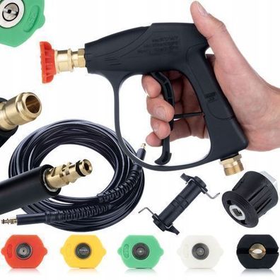 Rosfix Set Hochdruckreiniger Zubehör – 300 bar Pistole | 8 m Schlauch K2–K7