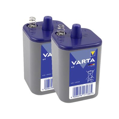 2x Varta Batterie 4R25X Blockbatterie 6V 7,5Ah 430 4R25 Zinkchlorid