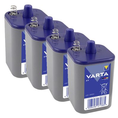 4x Varta Batterie 4R25X Blockbatterie 6V 7,5Ah 430 4R25 Zinkchlorid