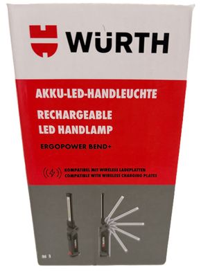 Akku-LED-Handleuchte Ergopower Bend+ - flexible Arbeitsleuchte mit Magnet & Gelenk