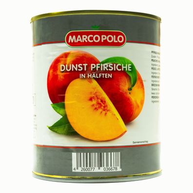 Dunst Pfirsiche Hälften 1 Dose Füllm 820g ATG 480g