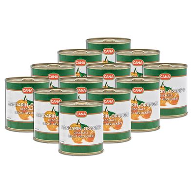 Mandarinen-orangen-dose 12x 175g von CANA für Obstsalat Dessert Eiscreme