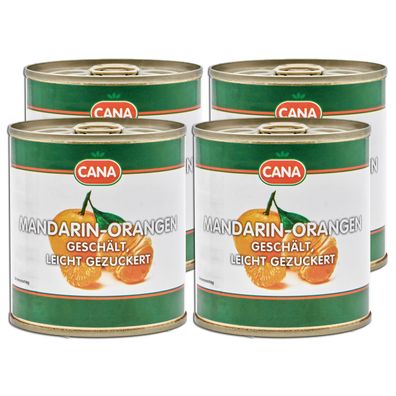 Mandarinen-orangen-dose 4x 175g von CANA für Obstsalat Dessert Eiscreme