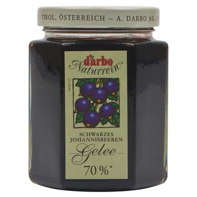DARBO Johannisbeergelee Extra schwarz 200g Glas Brot-Frucht-Aufstrich