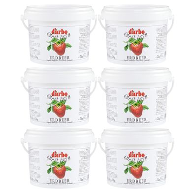 Fruchtaufstrich Erdbeer 6x 2kg Eimer von DARBO höchste Qualität