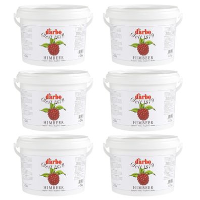 Himbeer Fruchtaufstrich 6x 2kg Vorrats-Eimer von DARBO