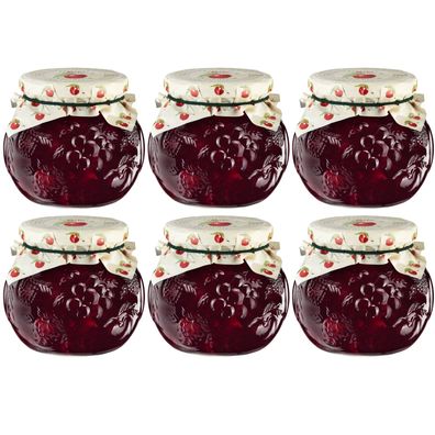 Sauerkirsche-weichsel Konfitüre EXTRA 6x 640g im Dekorglas DARBO