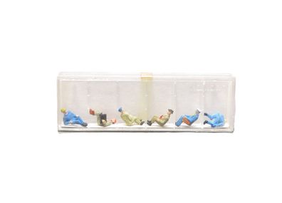 Preiser 250 Exklusiv - 94 - 6 sitzende Personen - HO - 1:87 - Originalverpackung