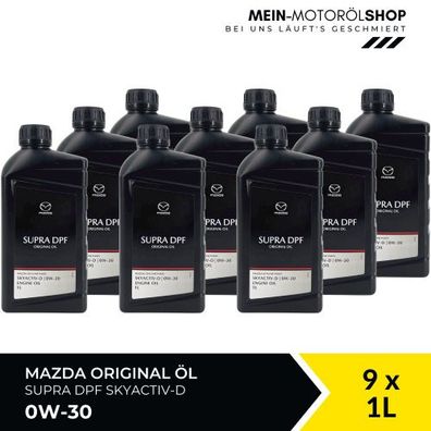 Mazda Original Oil Supra DPF Skyactiv-D 0W-30 9x1 Liter