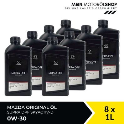Mazda Original Oil Supra DPF Skyactiv-D 0W-30 8x1 Liter