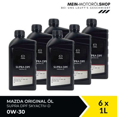 Mazda Original Oil Supra DPF Skyactiv-D 0W-30 6x1 Liter